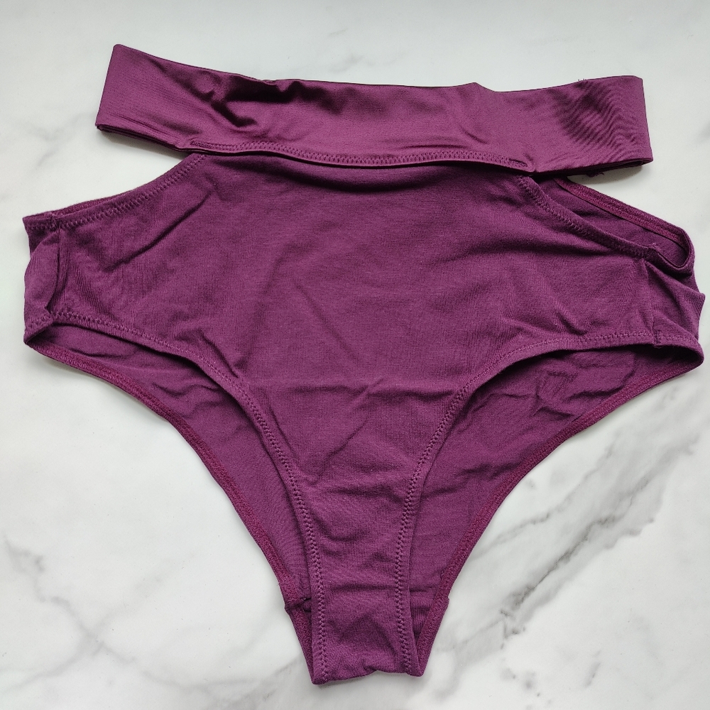 NWT SOMA TELLTALE THE DREAMER RETRO BRIEF PANTY IN WICKED PLUM SIZE SMALL